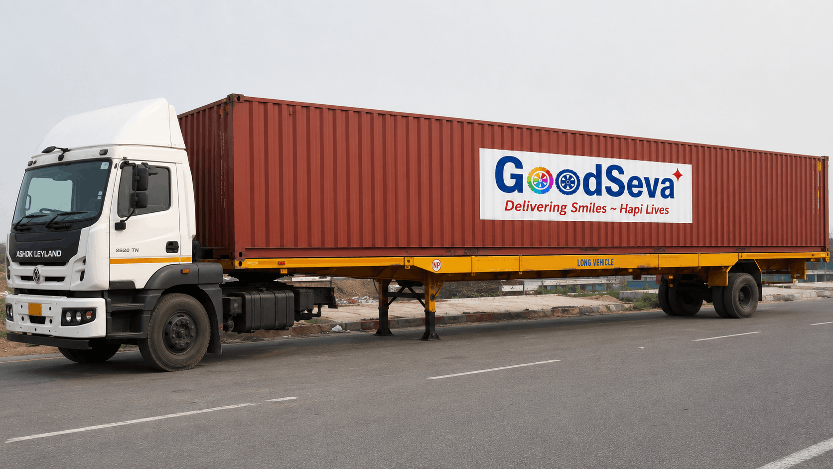 40 ft Multi Axle Trailer Container